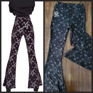 Too Fast RoseGram Pentagram Hellz Bellz Flare Pants Size Medium